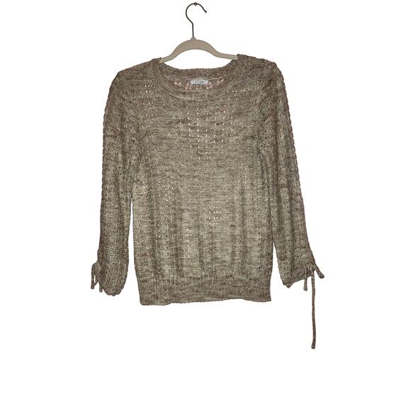 Maurices tan and cream knit sweater size Small - Picture 1 of 5